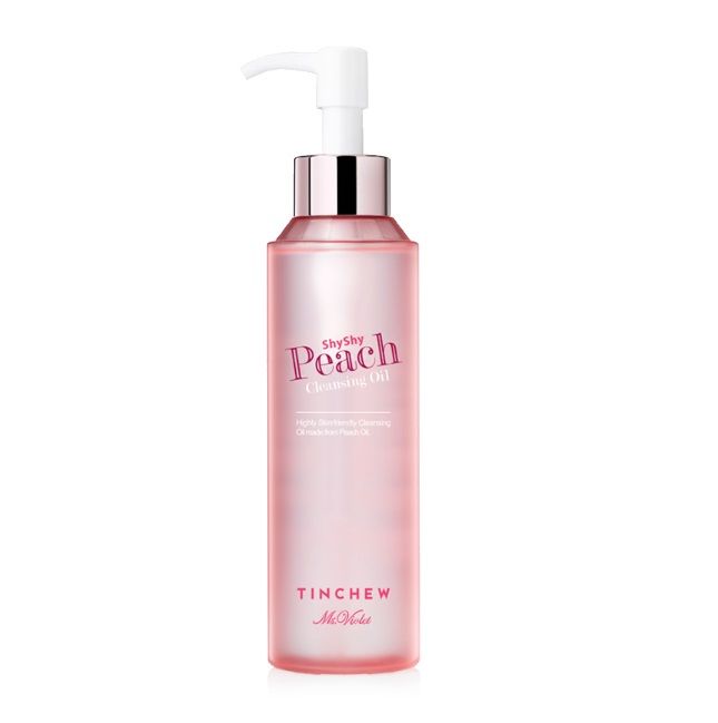 Персиковое гидрофильное масло для мягкого очищения кожи Tinchew SHYSHY PEACH CLEANSING OIL